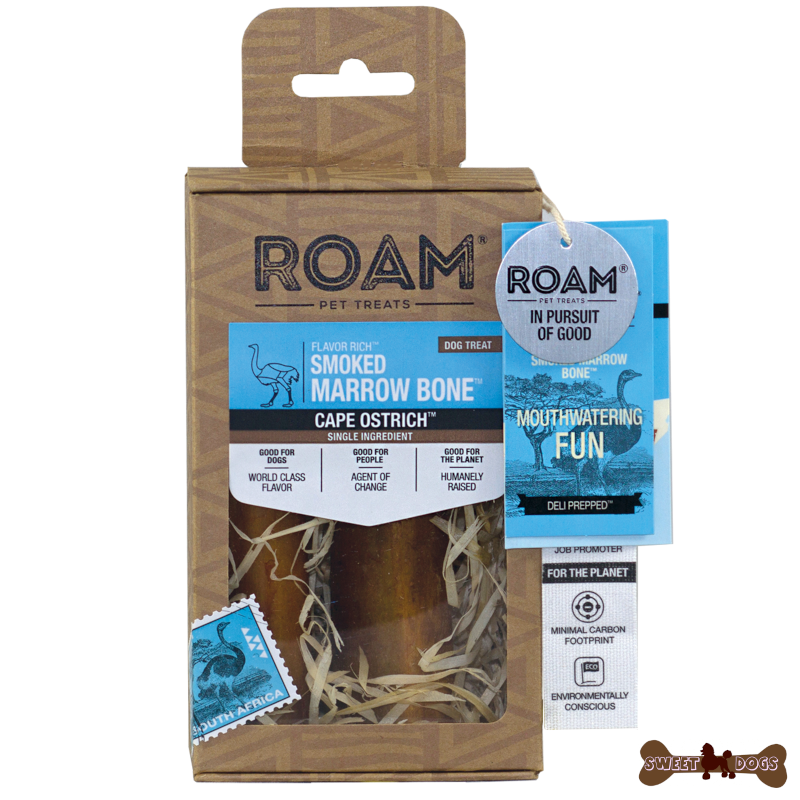 ROAM - 100% strucc lábszárcsont rágóka kutyáknak, füstölt (2db)