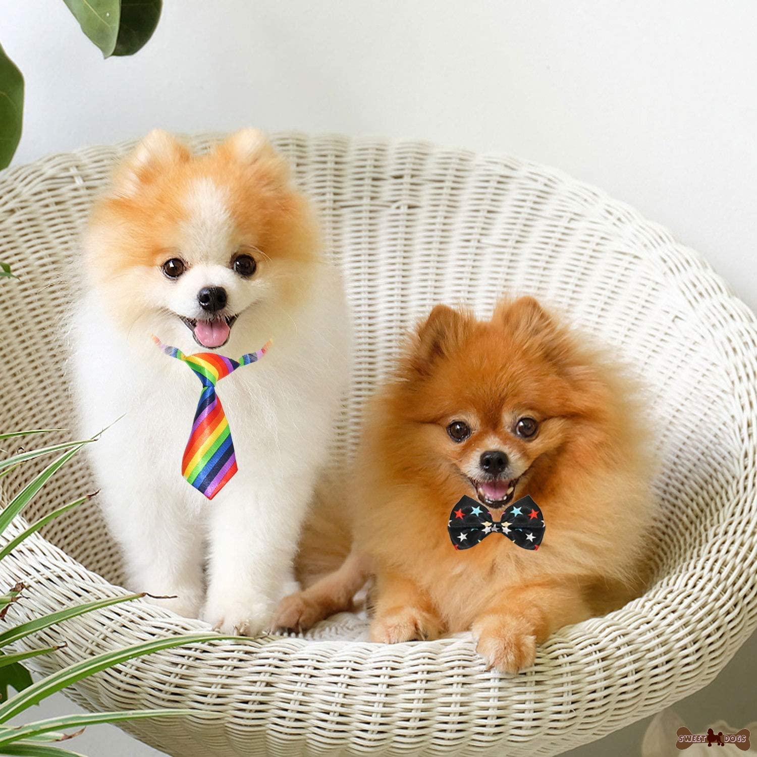 Csíkos színes nyakkendő kutyának
