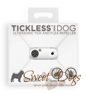 Tickless Mini Dog Kullancsriasztó USB-s Fehér M01WH ultrahangos