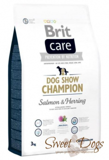 Brit Care 3kg Dog Show Champion Salmon 10412 Herring Száraztáp Kutya